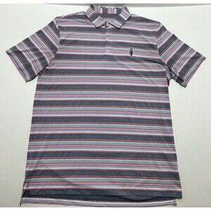 johnnie-O Phineas Striped Jersey Performance Polo Pipeline Size XL Casual Golf